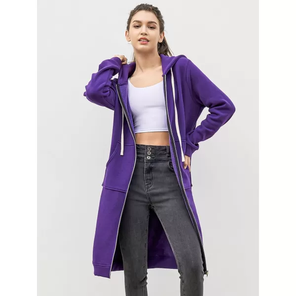 DUOYANGJIASHA Womens Hoodies Fashion Sweatshirts: Full Zip Up Winter Fleece Pullover Hoodies Fall Long Jackets with Pockets