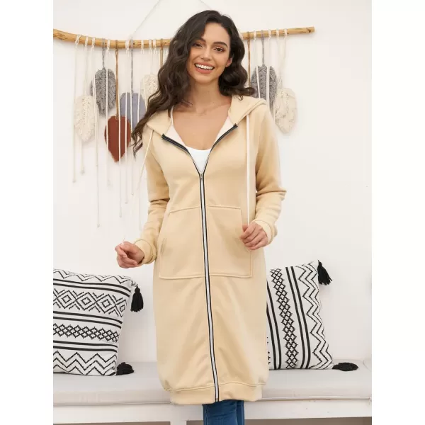 DUOYANGJIASHA Womens Hoodies Fashion Sweatshirts: Full Zip Up Winter Fleece Pullover Hoodies Fall Long Jackets with Pockets
