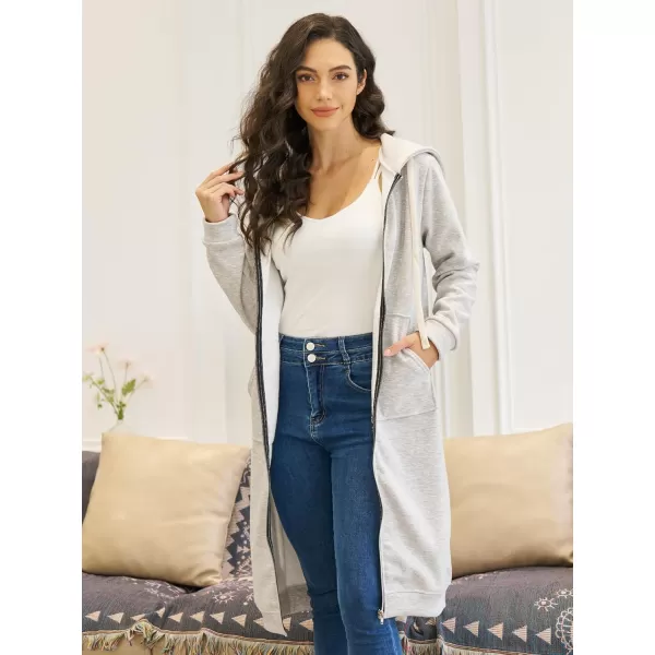 DUOYANGJIASHA Womens Hoodies Fashion Sweatshirts: Full Zip Up Winter Fleece Pullover Hoodies Fall Long Jackets with Pockets