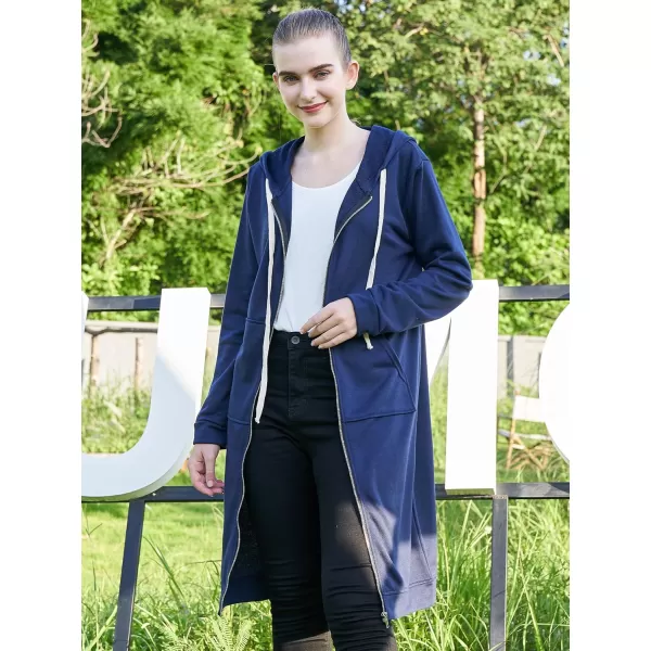 DUOYANGJIASHA Womens Hoodies Fashion Sweatshirts: Full Zip Up Winter Fleece Pullover Hoodies Fall Long Jackets with Pockets