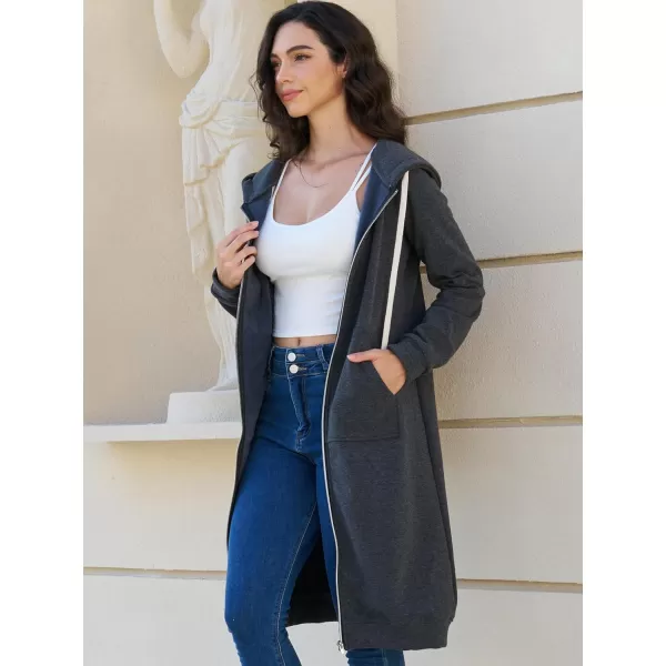 DUOYANGJIASHA Womens Hoodies Fashion Sweatshirts: Full Zip Up Winter Fleece Pullover Hoodies Fall Long Jackets with Pockets