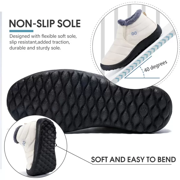 DUOYANGJIASHA Womens Snow Boots Warm Ankle Booties Waterproof Comfortable Slip On Outdoor Fur Lined Lining Winter Shoes for Women