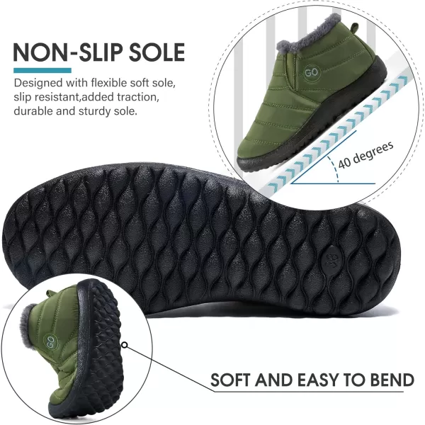 DUOYANGJIASHA Womens Snow Boots Warm Ankle Booties Waterproof Comfortable Slip On Outdoor Fur Lined Lining Winter Shoes for Women