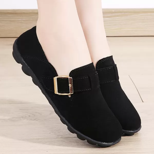 Ecetana Loafers for Women Slip On Shoes Adjustable Casual Comfort Walking Flats Loafers Womens Fashion Round Toe Driving Moccasins Boat Shoes