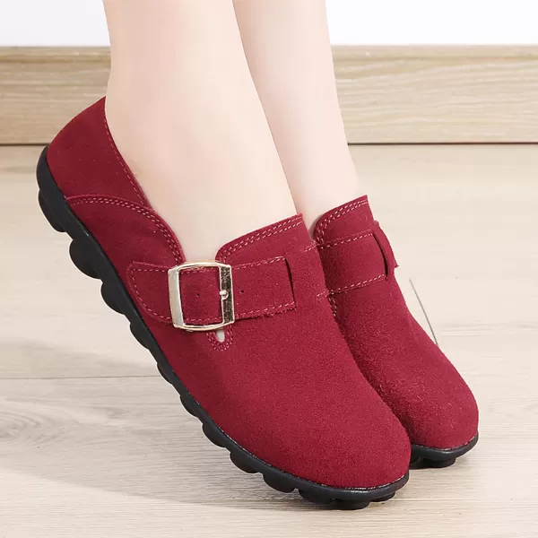 Ecetana Loafers for Women Slip On Shoes Adjustable Casual Comfort Walking Flats Loafers Womens Fashion Round Toe Driving Moccasins Boat Shoes