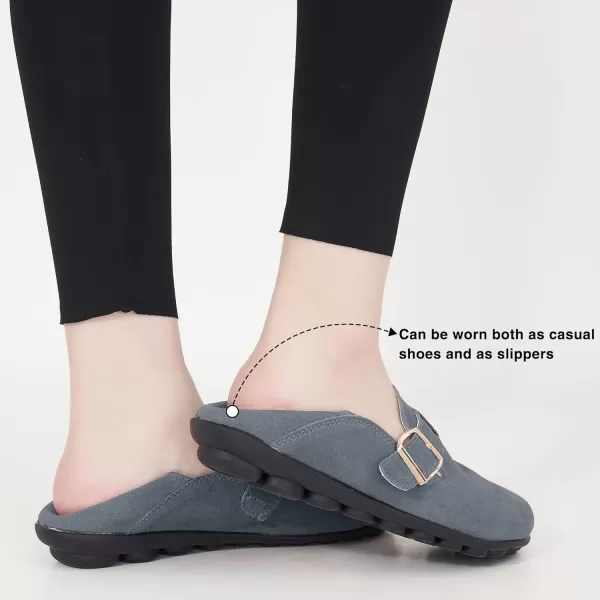 Ecetana Loafers for Women Slip On Shoes Adjustable Casual Comfort Walking Flats Loafers Womens Fashion Round Toe Driving Moccasins Boat Shoes