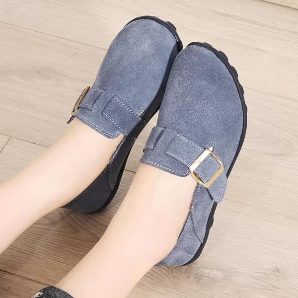 Ecetana Loafers for Women Slip On Shoes Adjustable Casual Comfort Walking Flats Loafers Womens Fashion Round Toe Driving Moccasins Boat Shoes