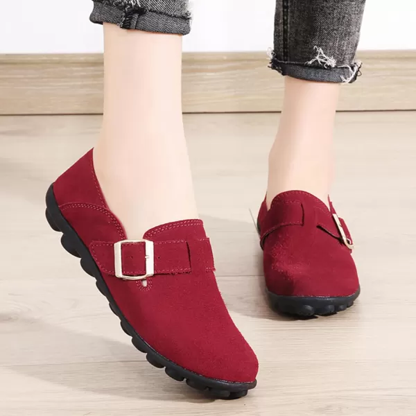 Ecetana Loafers for Women Slip On Shoes Adjustable Casual Comfort Walking Flats Loafers Womens Fashion Round Toe Driving Moccasins Boat Shoes