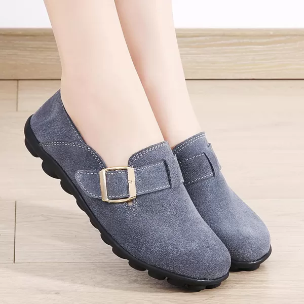 Ecetana Loafers for Women Slip On Shoes Adjustable Casual Comfort Walking Flats Loafers Womens Fashion Round Toe Driving Moccasins Boat Shoes