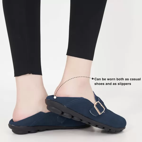 Ecetana Loafers for Women Slip On Shoes Adjustable Casual Comfort Walking Flats Loafers Womens Fashion Round Toe Driving Moccasins Boat Shoes