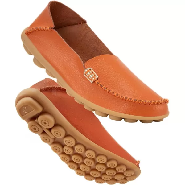 DUOYANGJIASHA Women's Comfortable Loafers Casual Round Toe Moccasins Wild Driving Flats Soft Walking Shoes Women Slip On