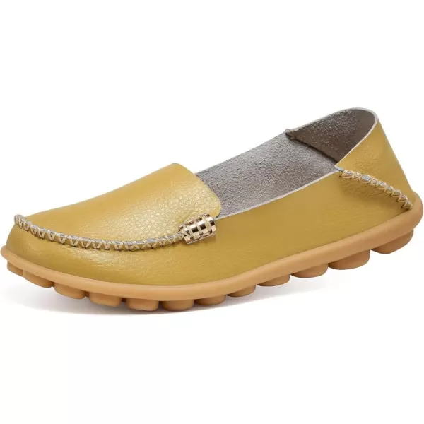 DUOYANGJIASHA Women's Comfortable Loafers Casual Round Toe Moccasins Wild Driving Flats Soft Walking Shoes Women Slip On