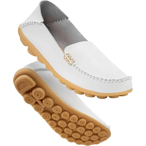 DUOYANGJIASHA Women's Comfortable Loafers Casual Round Toe Moccasins Wild Driving Flats Soft Walking Shoes Women Slip On
