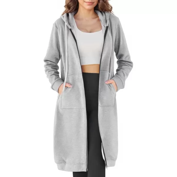 DUOYANGJIASHA Womens Hoodies Fashion Sweatshirts: Full Zip Up Winter Fleece Pullover Hoodies Fall Long Jackets with Pockets