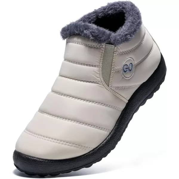 DUOYANGJIASHA Womens Snow Boots Warm Ankle Booties Waterproof Comfortable Slip On Outdoor Fur Lined Lining Winter Shoes for Women