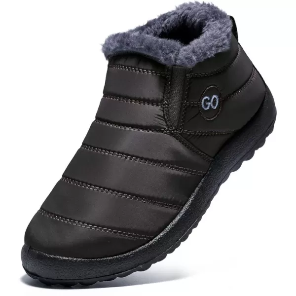 DUOYANGJIASHA Womens Snow Boots Warm Ankle Booties Waterproof Comfortable Slip On Outdoor Fur Lined Lining Winter Shoes for Women