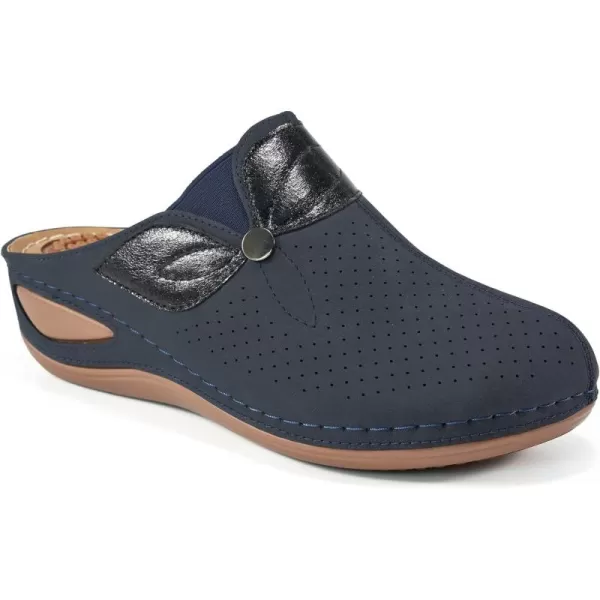 Ecetana Clogs for Women Shoes Platform Sandals Slippers House Mule Comfortable Slip on Womens Casual Wedge Sandals