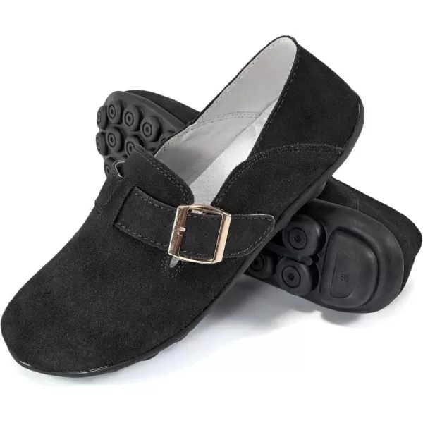 Ecetana Loafers for Women Slip On Shoes Adjustable Casual Comfort Walking Flats Loafers Womens Fashion Round Toe Driving Moccasins Boat Shoes