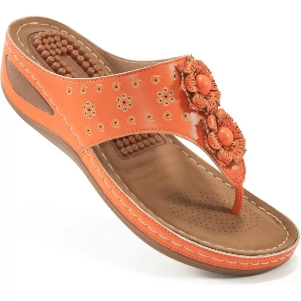 Ecetana Womens Sandals Platform Wedge: Comfortable Dressy Casual Summer Beach Shoes Slides Walking Flip Flops for Women