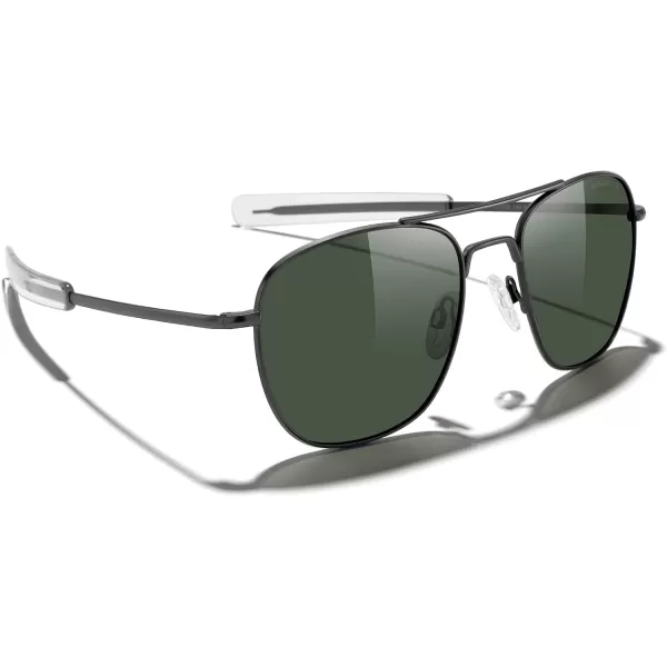 MERRYS Classic Square Aviator Military Polarized Sunglasses for Men or Women S8636Gun FrameGreen Polarized Lens