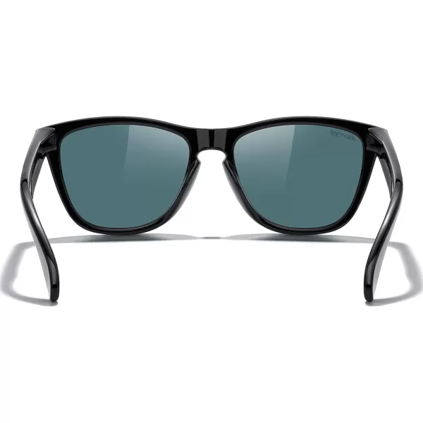 MERRYS Classic Square Polarized Sunglasses For Men Women Fashion Trend Sports Sunglasses S9013Black FrameRed Mirror Polarized Lens