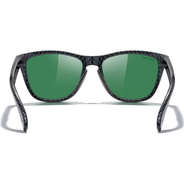 MERRYS Classic Square Polarized Sunglasses For Men Women Fashion Trend Sports Sunglasses S9013Limited Black FramePurple Mirror Polarized Lens