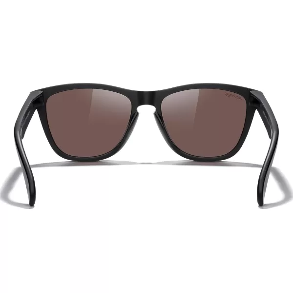 MERRYS Classic Square Polarized Sunglasses For Men Women Fashion Trend Sports Sunglasses S9013Matte Black FrameBlue Mirror Polarized Lens