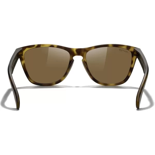 MERRYS Classic Square Polarized Sunglasses For Men Women Fashion Trend Sports Sunglasses S9013Matte Leopard FrameBrown Polarized Lens