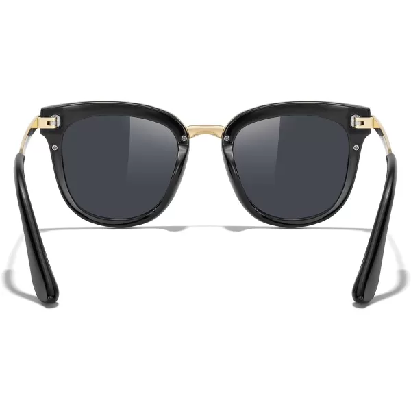 MERRYS Girls Cat Eye Sunglasses for kids Children Polarized Sunglasses S7001Zpattern FrameGold MetalSilver Mirror Lens