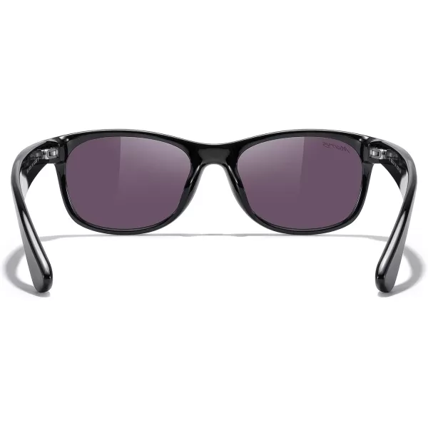 MERRYS Polarized Unisex Shades Sunglasses for Men and Women Vintage Polarized Sun Glasses Mirror LensBlack FrameGreen Mirror Lens