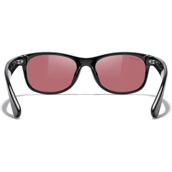 MERRYS Polarized Unisex Shades Sunglasses for Men and Women Vintage Polarized Sun Glasses Mirror LensBlack FrameRed Lens
