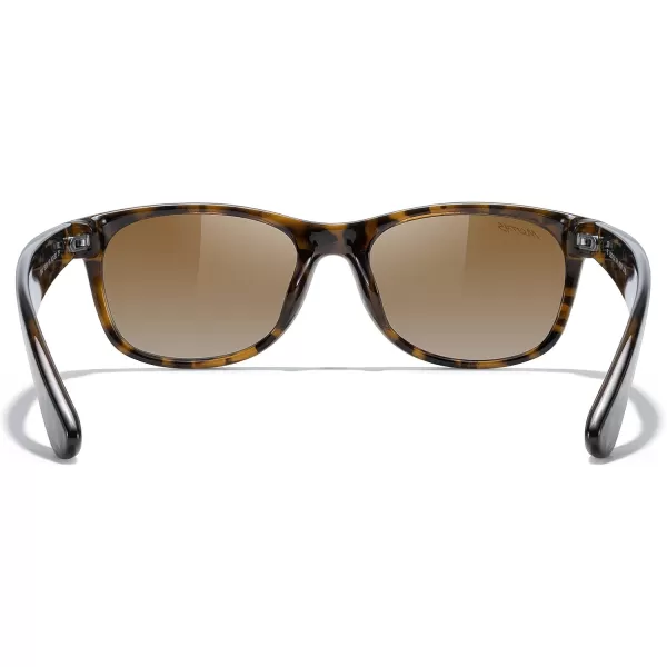 MERRYS Polarized Unisex Shades Sunglasses for Men and Women Vintage Polarized Sun Glasses Mirror LensLeopard FrameBrown Gradient Lens