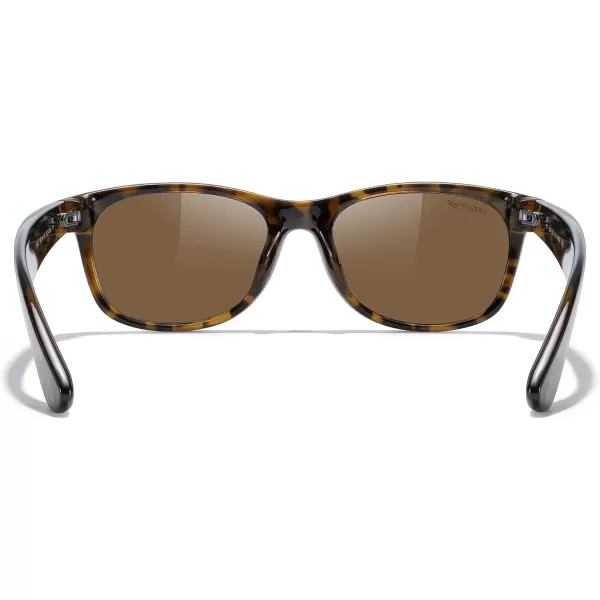 MERRYS Polarized Unisex Shades Sunglasses for Men and Women Vintage Polarized Sun Glasses Mirror LensLeopard FrameBrown Lens