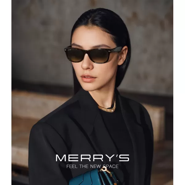 MERRYS Polarized Unisex Shades Sunglasses for Men and Women Vintage Polarized Sun Glasses Mirror LensLeopard FrameBrown Lens