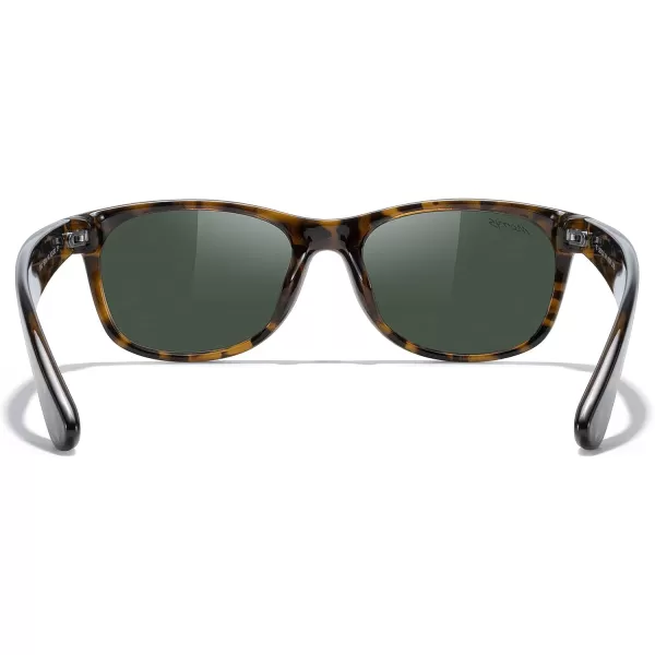 MERRYS Polarized Unisex Shades Sunglasses for Men and Women Vintage Polarized Sun Glasses Mirror LensLeopard FrameG15 Lens