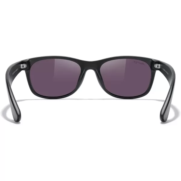 MERRYS Polarized Unisex Shades Sunglasses for Men and Women Vintage Polarized Sun Glasses Mirror LensMatte Black FrameGreen Mirror Lens