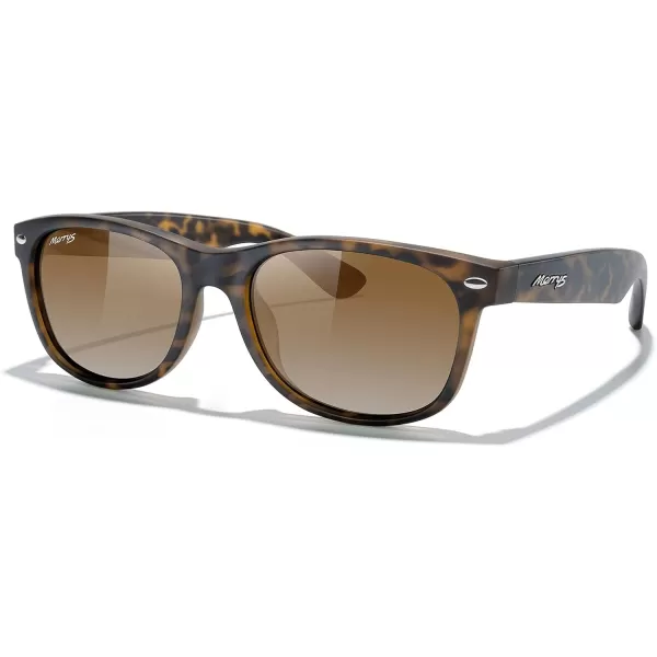 MERRYS Polarized Unisex Shades Sunglasses for Men and Women Vintage Polarized Sun Glasses Mirror LensMatte Leopard FrameBrown Gradient Lens