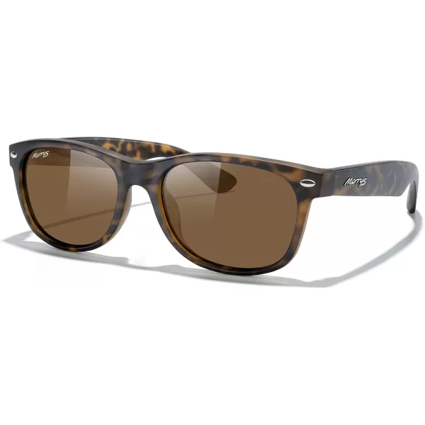 MERRYS Polarized Unisex Shades Sunglasses for Men and Women Vintage Polarized Sun Glasses Mirror LensMatte Leopard FrameBrown Lens
