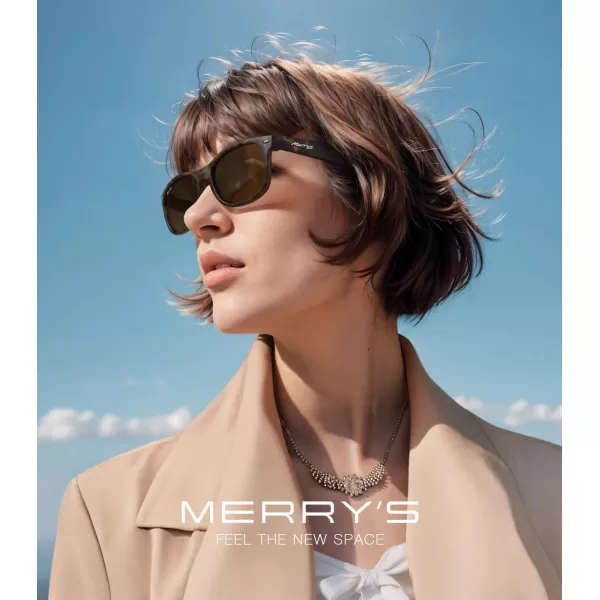 MERRYS Polarized Unisex Shades Sunglasses for Men and Women Vintage Polarized Sun Glasses Mirror LensMatte Leopard FrameBrown Lens