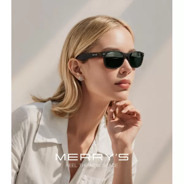 MERRYS Polarized Unisex Shades Sunglasses for Men and Women Vintage Polarized Sun Glasses Mirror LensMatte Leopard FrameG15 Lens