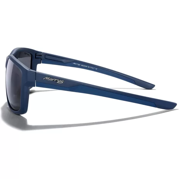 MERRYS Sports Polarized Sunglasses For Men Women Cycling Running Driving Golf Fishing UV400 Protection S9266Blue FrameBlack Polarized Lens