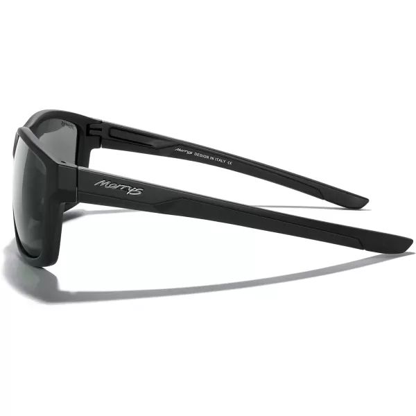 MERRYS Sports Polarized Sunglasses For Men Women Cycling Running Driving Golf Fishing UV400 Protection S9266Matte Black FrameG15 Polarized Lens