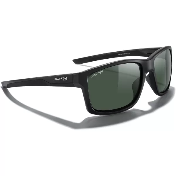 MERRYS Sports Polarized Sunglasses For Men Women Cycling Running Driving Golf Fishing UV400 Protection S9266Matte Black FrameG15 Polarized Lens