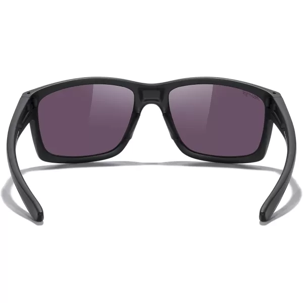 MERRYS Sports Polarized Sunglasses For Men Women Cycling Running Driving Golf Fishing UV400 Protection S9266Matte Black FrameGreen Mirror Polarized Lens