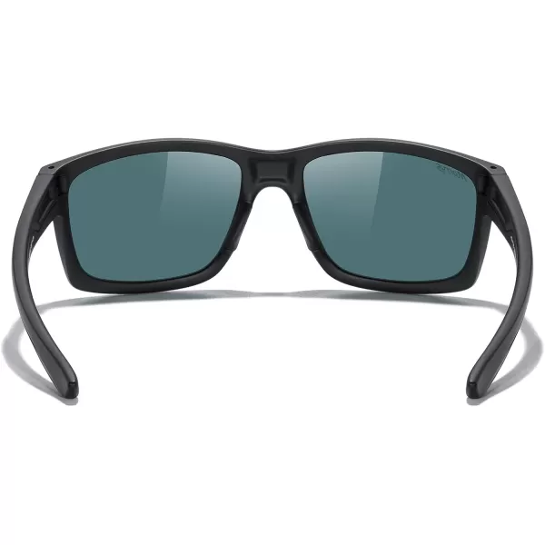 MERRYS Sports Polarized Sunglasses For Men Women Cycling Running Driving Golf Fishing UV400 Protection S9266Matte Black FrameRed Mirror Polarized Lens