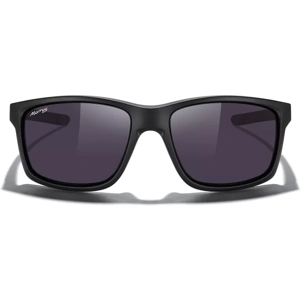 MERRYS Sports Polarized Sunglasses For Men Women Cycling Running Driving Golf Fishing UV400 Protection S9266Matte Black FrameViolet Polarized Lens