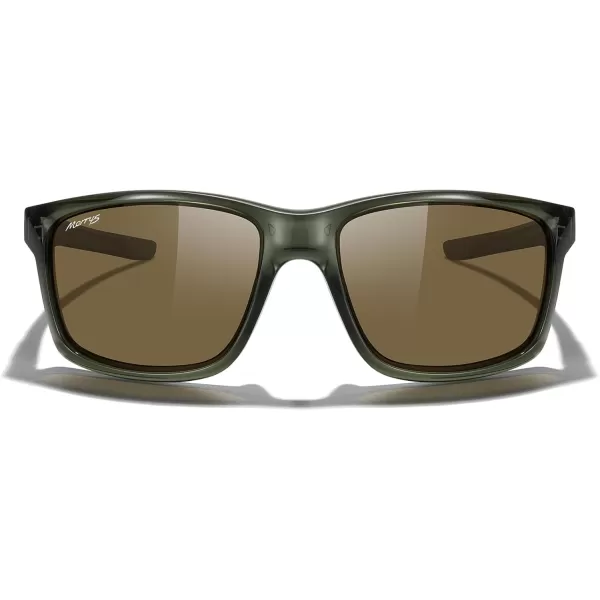 MERRYS Sports Polarized Sunglasses For Men Women Cycling Running Driving Golf Fishing UV400 Protection S9266Tra Green FrameBrown Polarized Lens