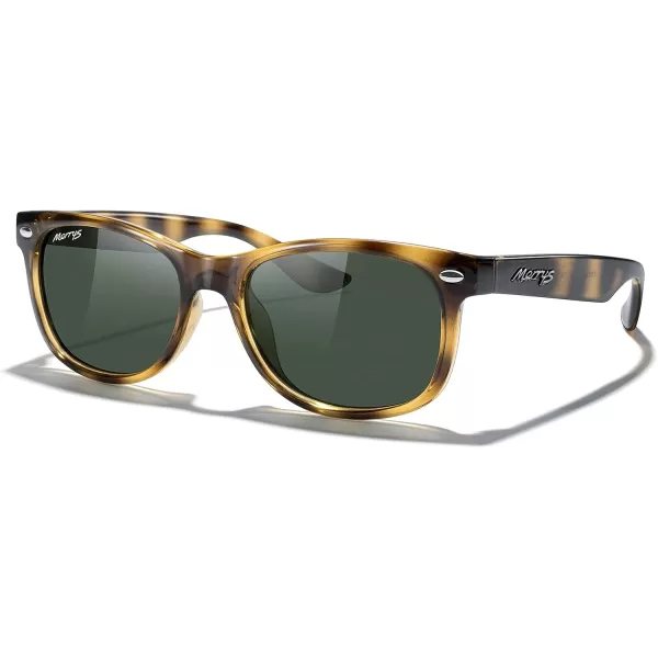 MERRYS Unisex Kids Polarized Sunglasses for kids Children Polarized Retro Sunglasses Age 312Leopard FrameG15 Lens