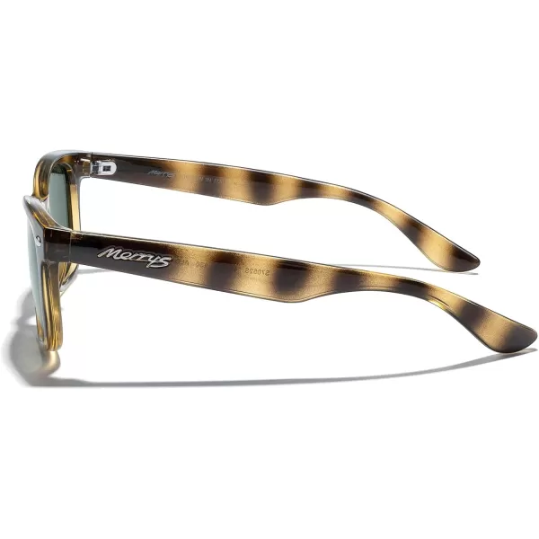 MERRYS Unisex Kids Polarized Sunglasses for kids Children Polarized Retro Sunglasses Age 312Leopard FrameG15 Lens