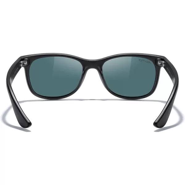 MERRYS Unisex Kids Polarized Sunglasses for kids Children Polarized Retro Sunglasses Age 312Matte Black FramePink Mirror Lens